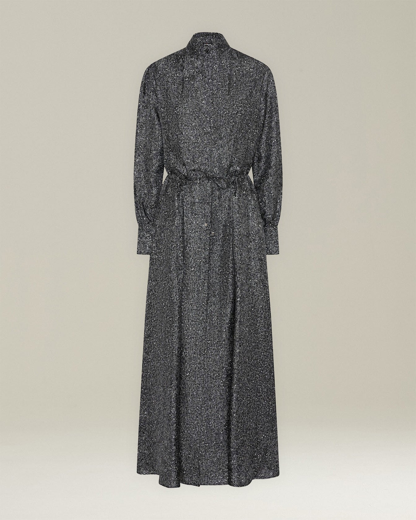 Kiton Dresses Abendkleid Seide Lamé mit Gürtel TU