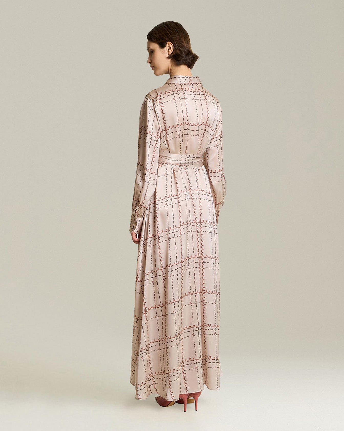 Kiton Dresses Chemisier Seta Stampata Kleid Seide bedruckt