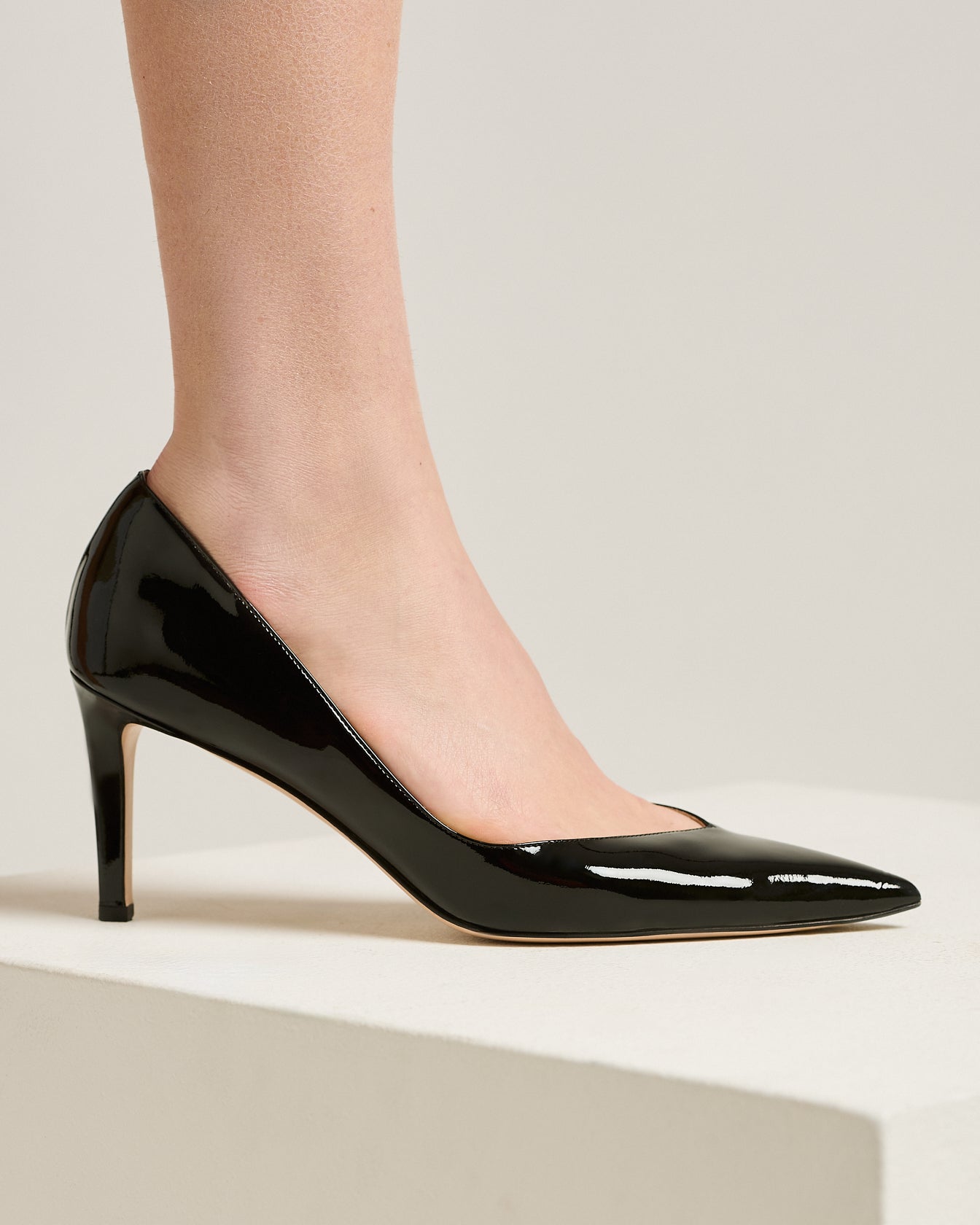 Kiton Shoes BLACK PATENT LEATHER PUMPS Lack Schwarz