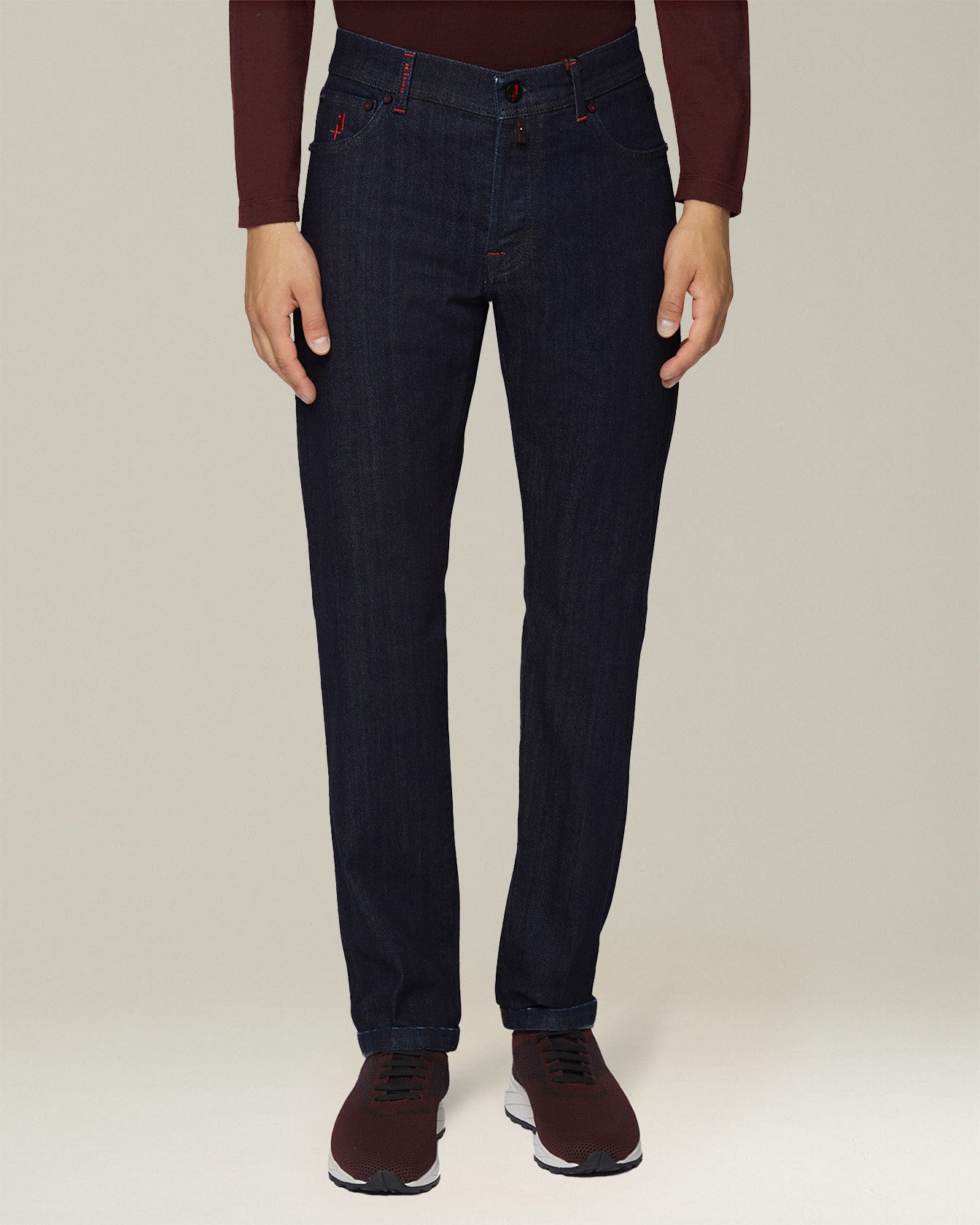 Kiton Kurabo Tailored Jeans Slim Five-Pocket