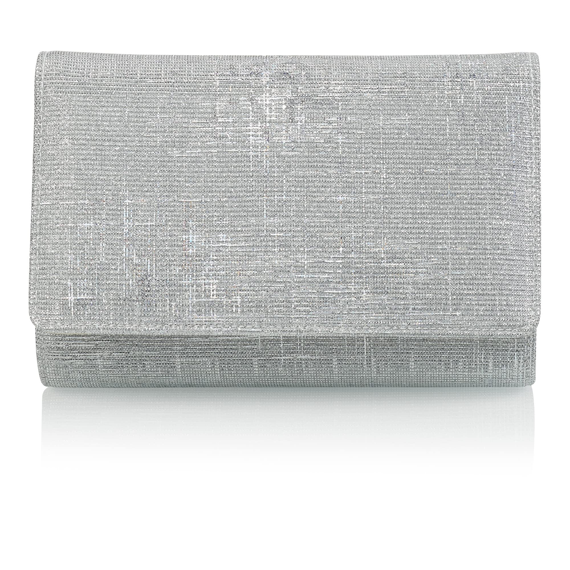 Rainbow Club Handbags Dafina Clutch Silver Kette 18cm