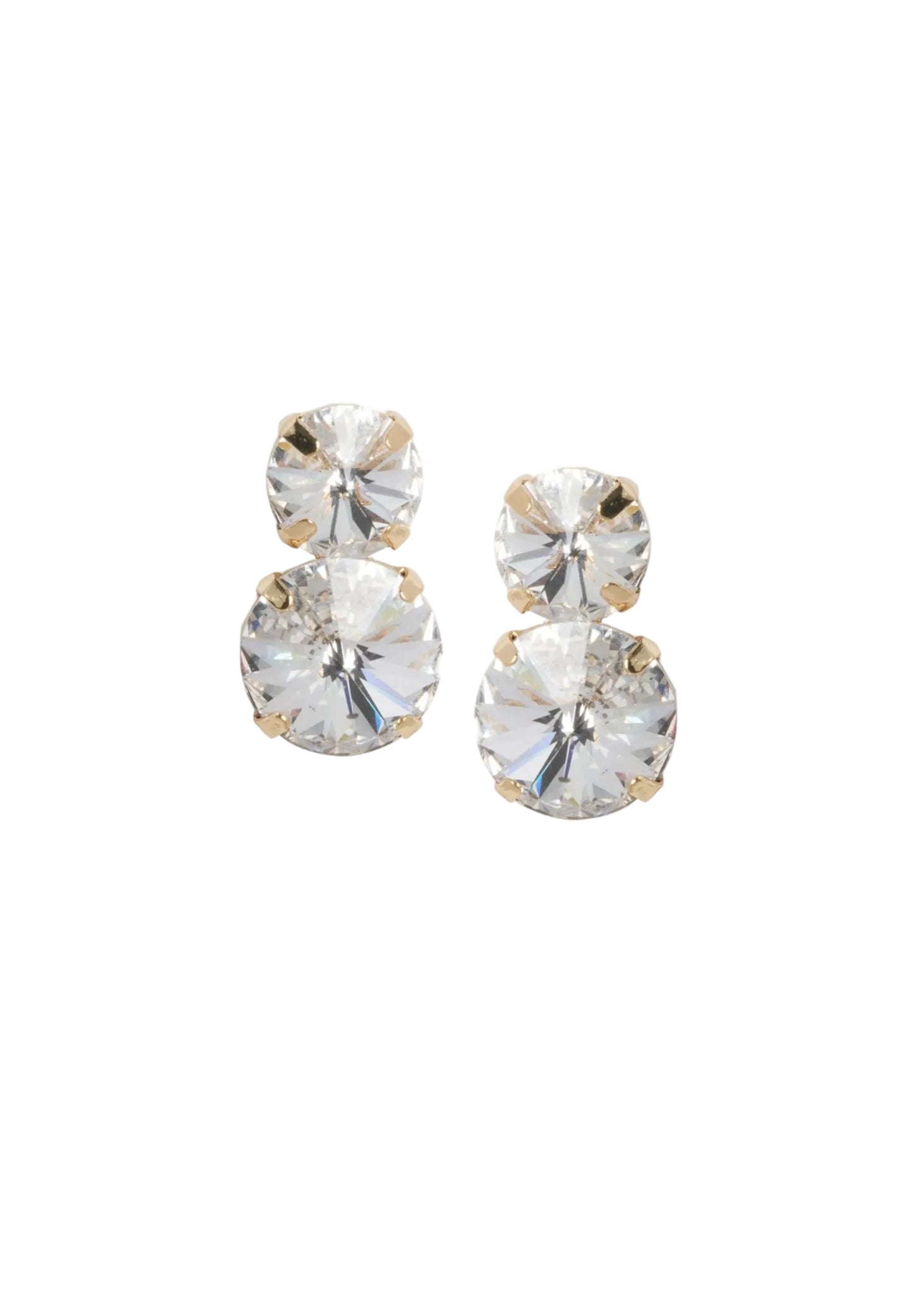 Elizabeth Bower Crystal Dublet Ohrstecker Rhodium Kristall