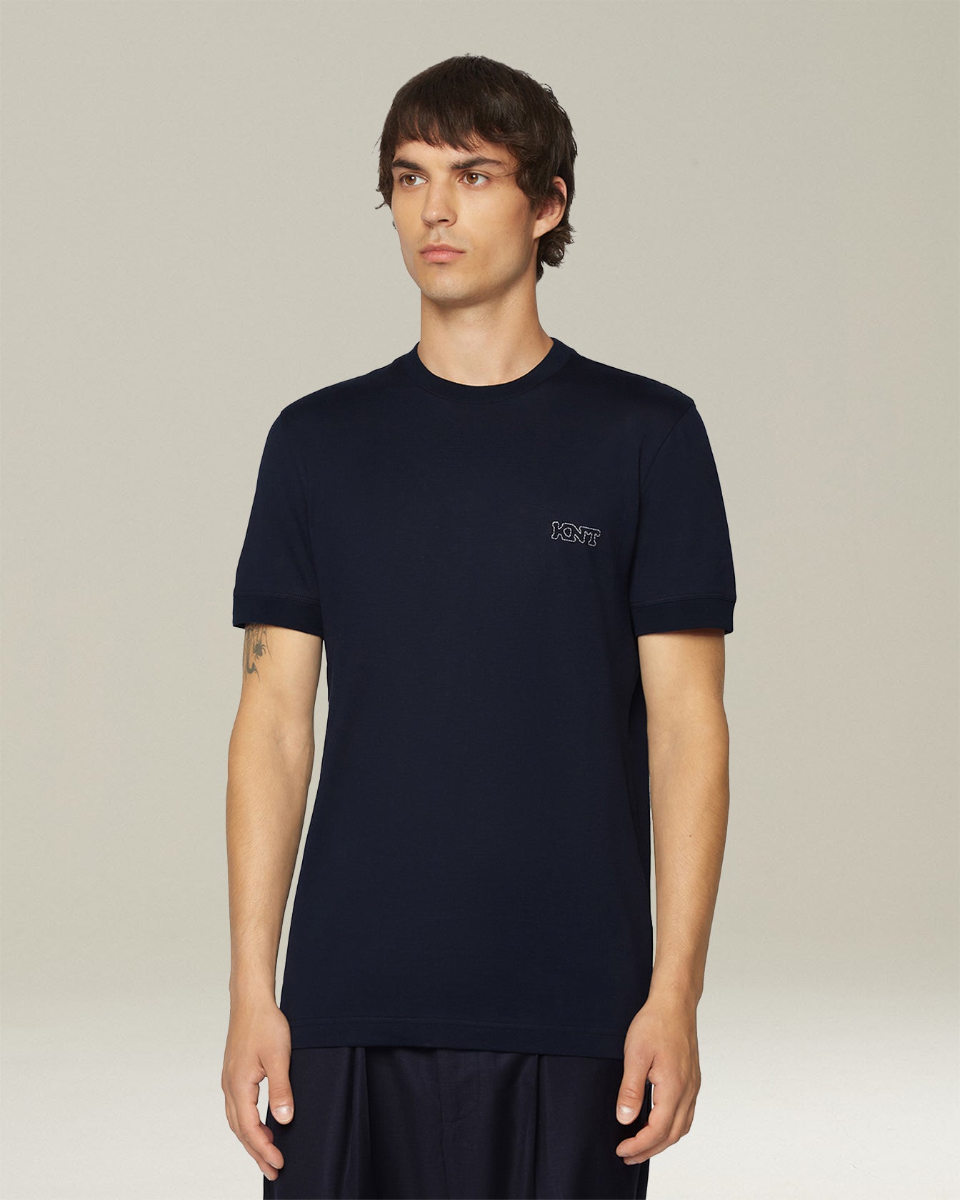 Kiton T-Shirt Herren Baumwolle Jersey Gr. L mit Zip