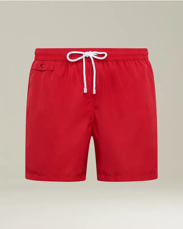 Kiton Swimwear Swim Boxer Badehose Polyester Cherry