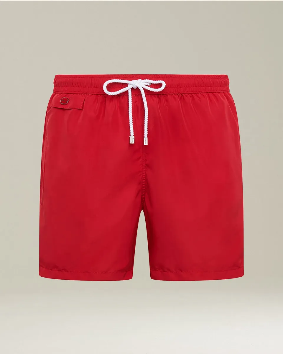 Kiton Swimwear Swim Boxer Badehose Polyester Cherry