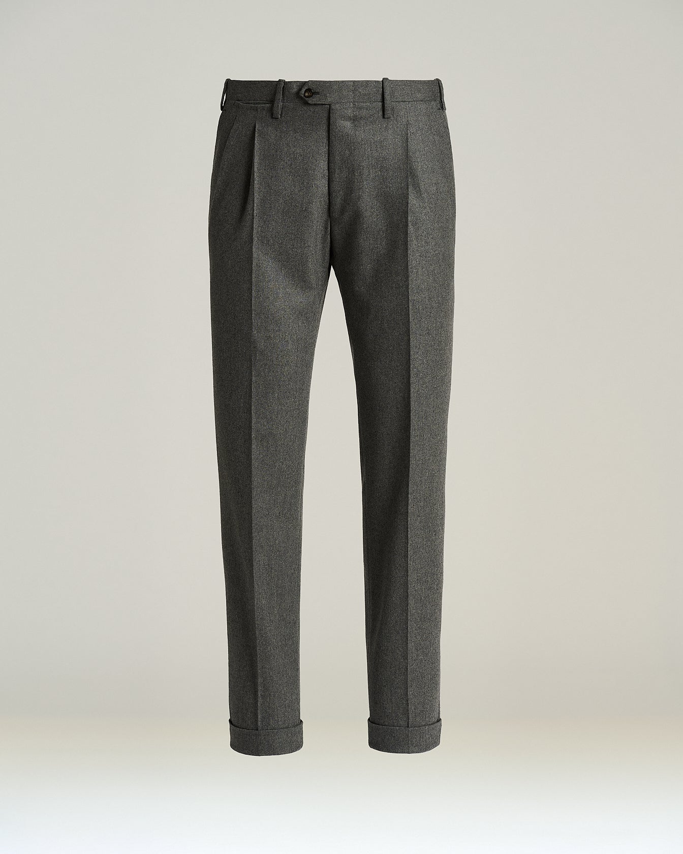Kiton Wool Trousers Anzughose grau mit Falten