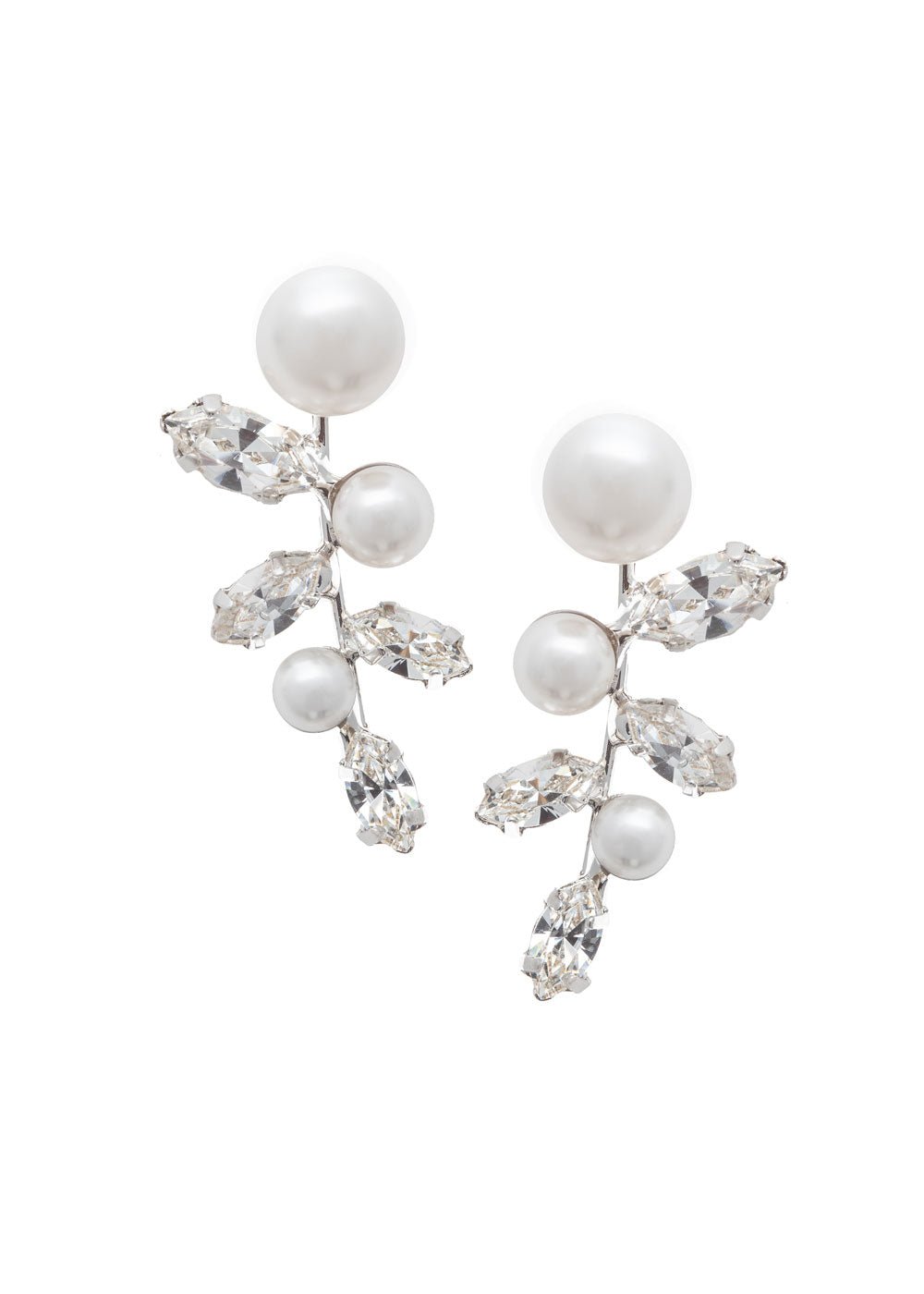 Elizabeth Bower Pearllum Braut Ohrstecker Gold Perlen 35mm