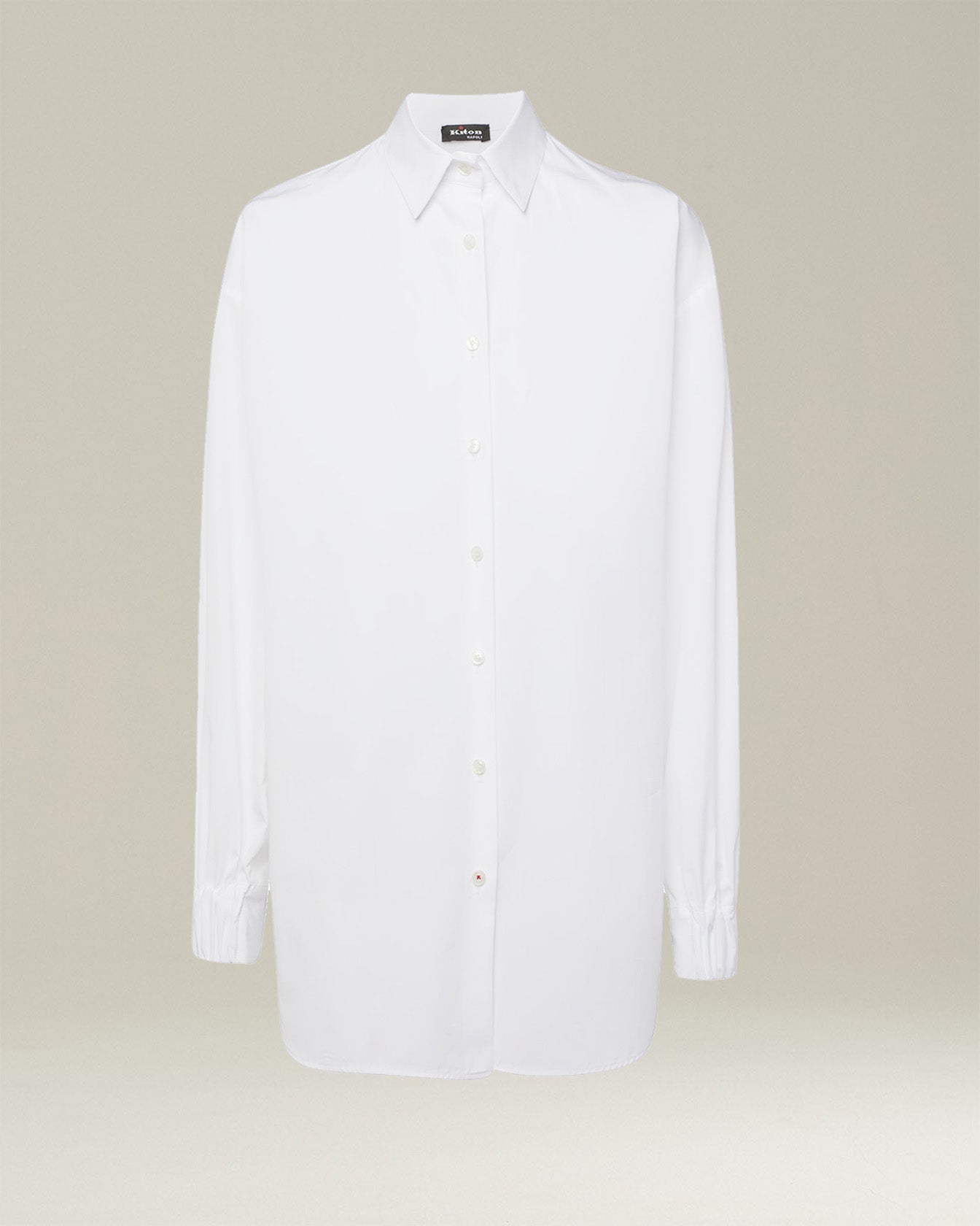 Kiton Camicia Hemd Baumwolle Weiß Damen