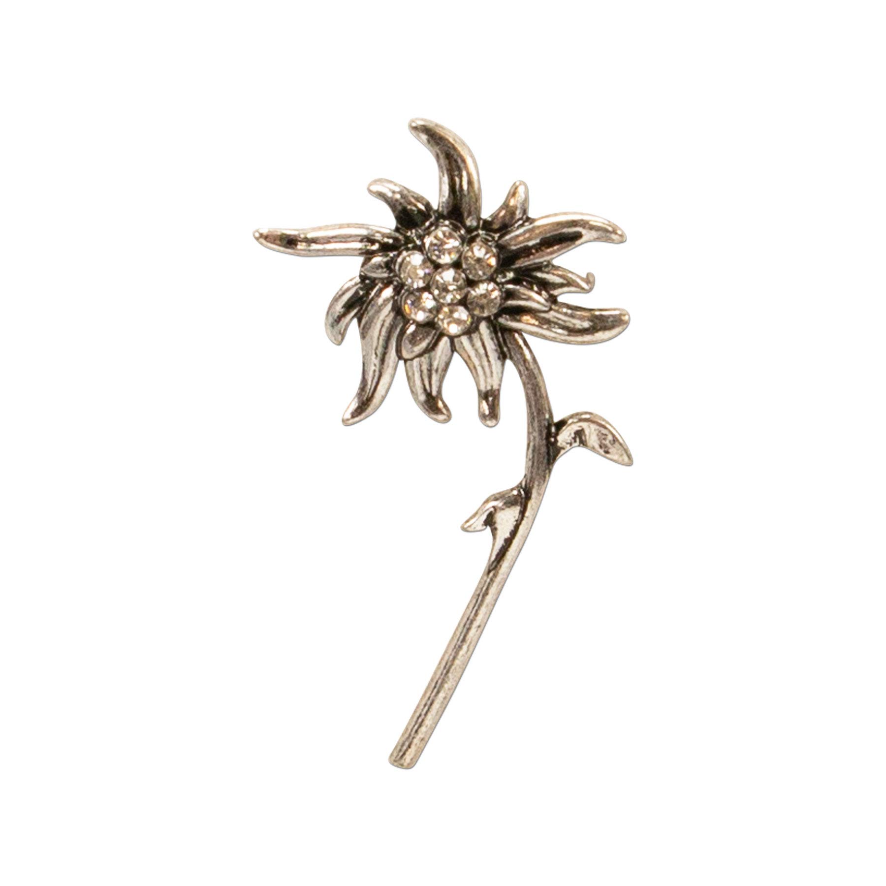 Alpenflüstern DAHEIM API114 Ansteck-Pin Edelweiss Strass