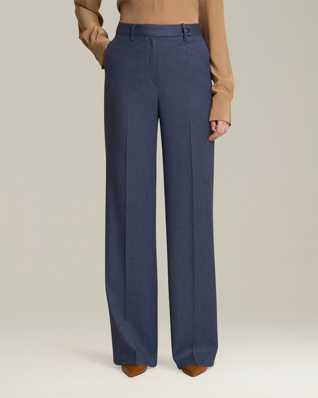 Kiton Wool and Cashmere Trousers Hose Gr. 42 Wolle