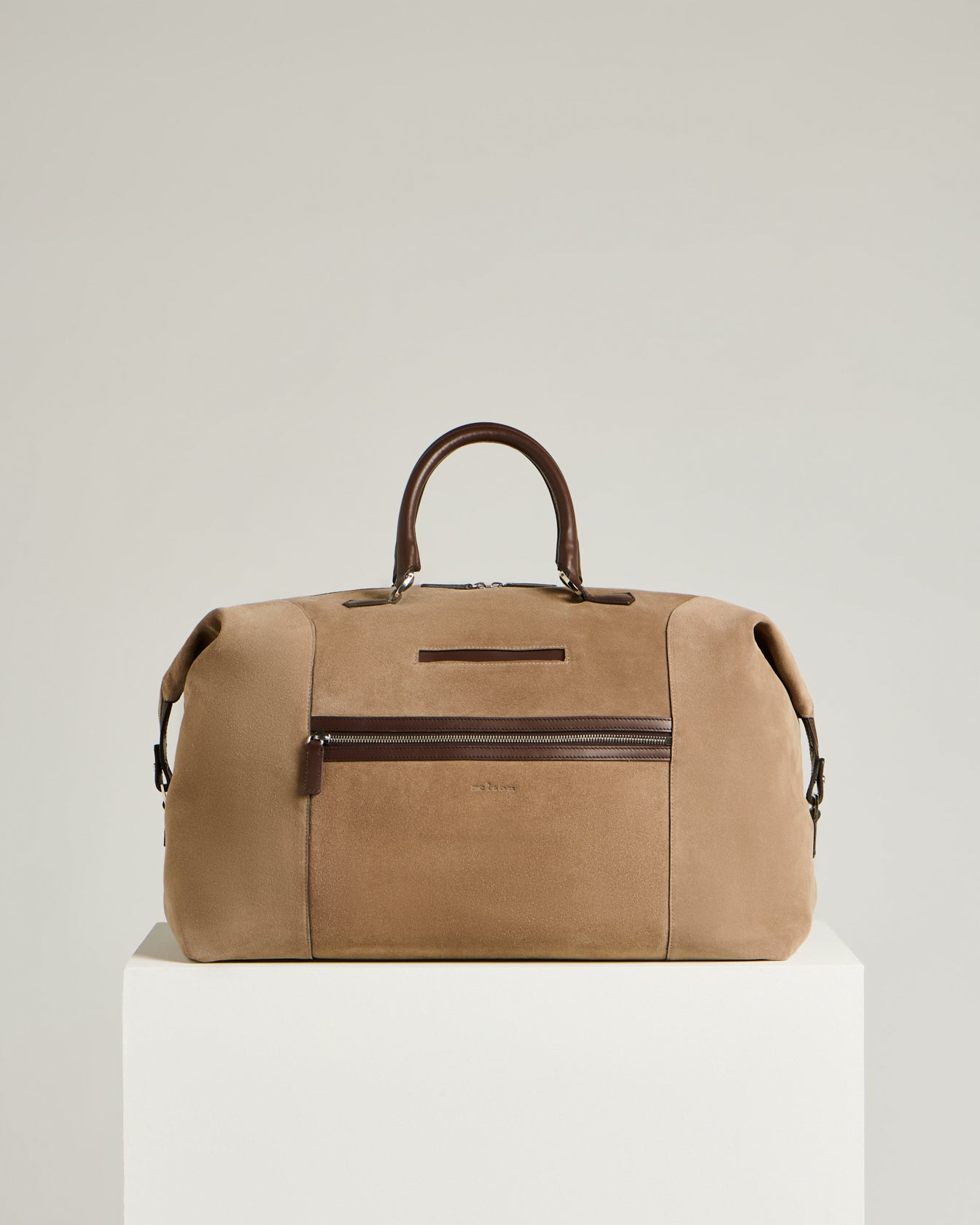 Kiton Weekender Wildleder Kalbsleder Grau TU