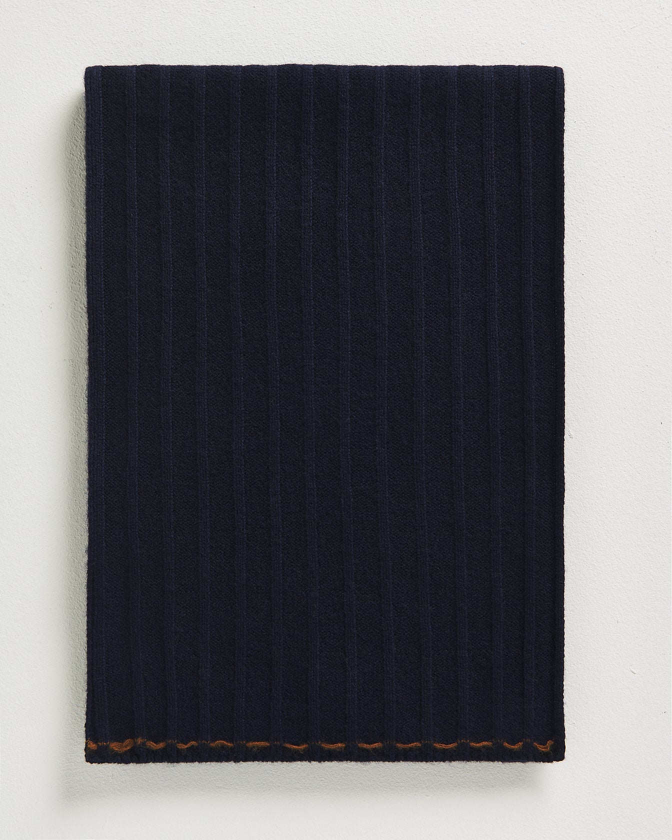 Kiton Scarves Blue Cashmere Schal TU Kaschmir Ripp