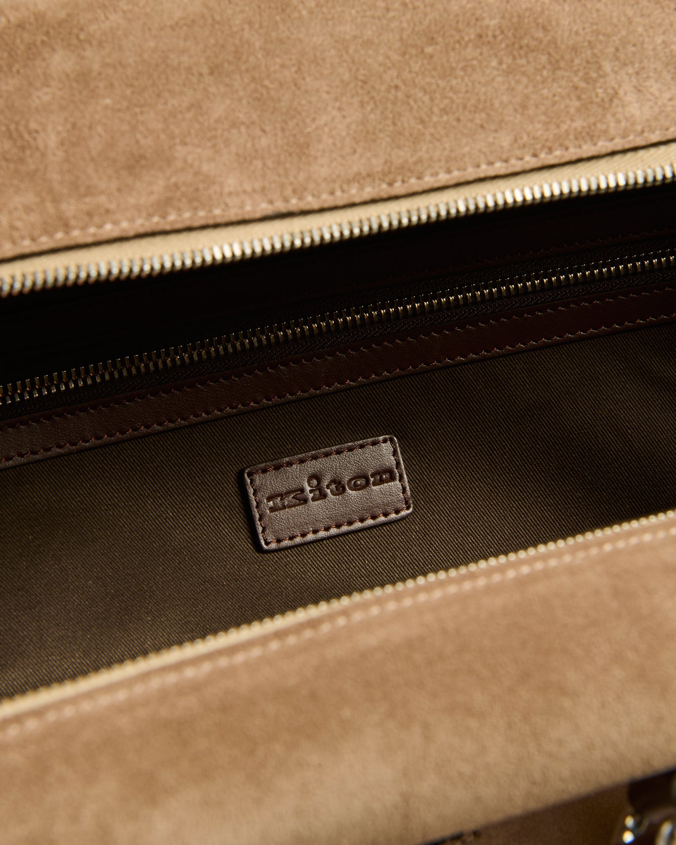 Kiton Weekender Wildleder Kalbsleder Grau TU
