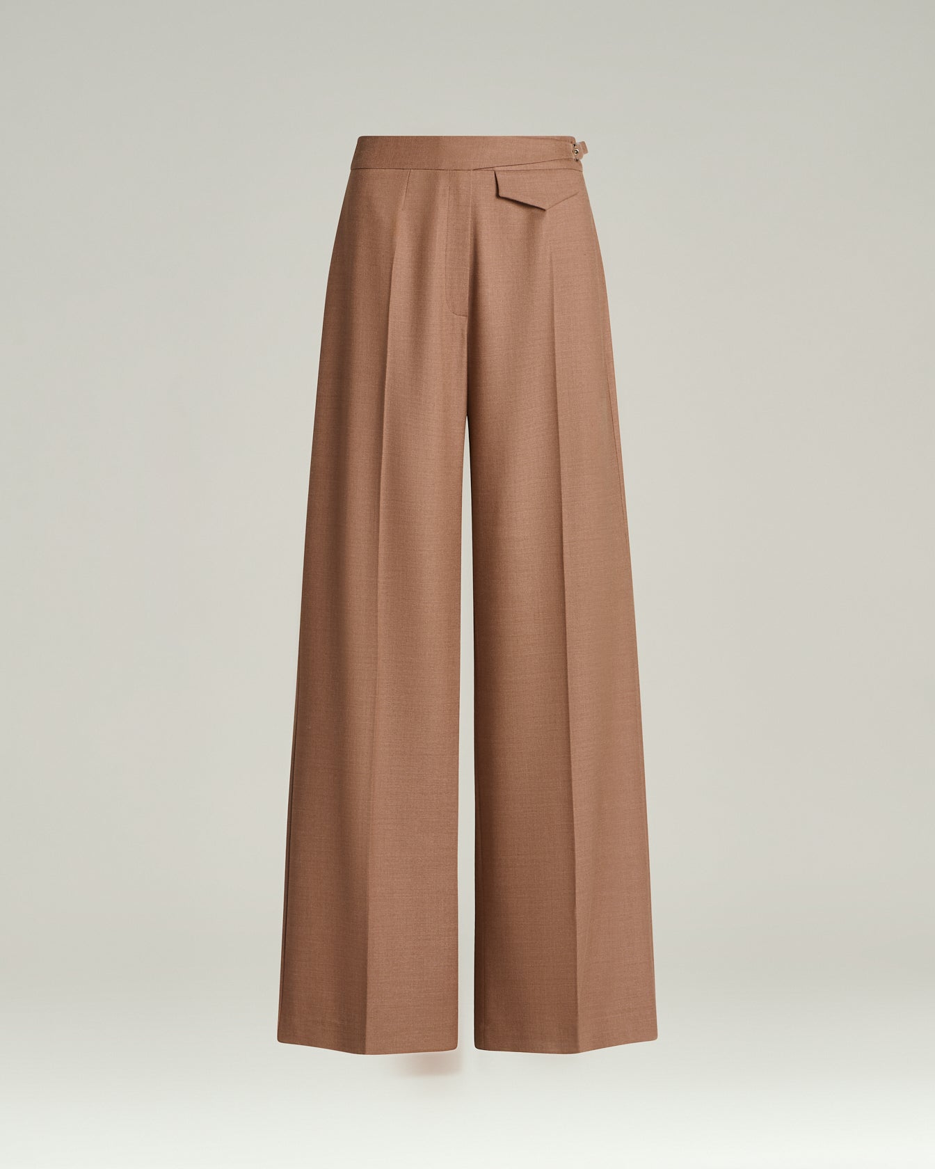 Kiton Tailored Hose Altrosa Gr. 38 Wolle Seide weit