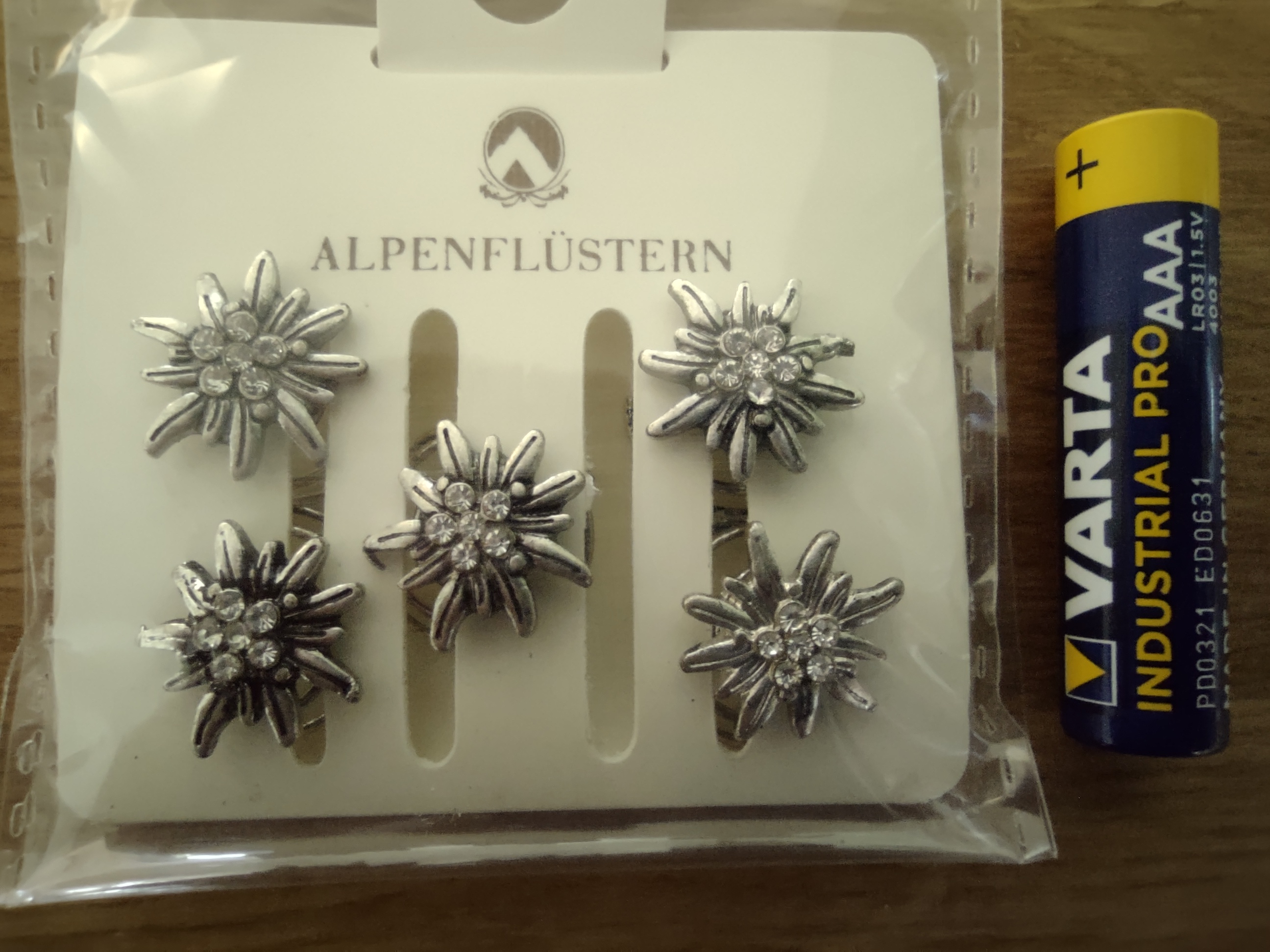 Alpenflüstern DAHEIM Greta Haar-Curlies Haarschmuck creme-weiß 5er Set
