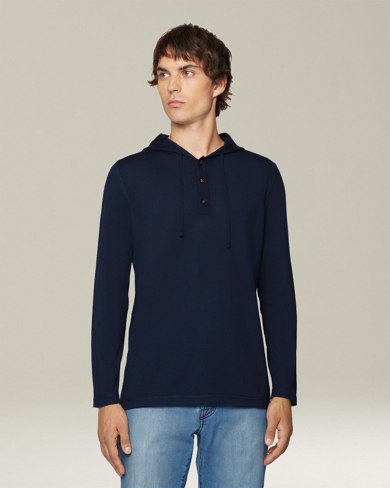Kiton Knitwear Maglia Cappuccio Kapuzenpullover Kaschmir Seide