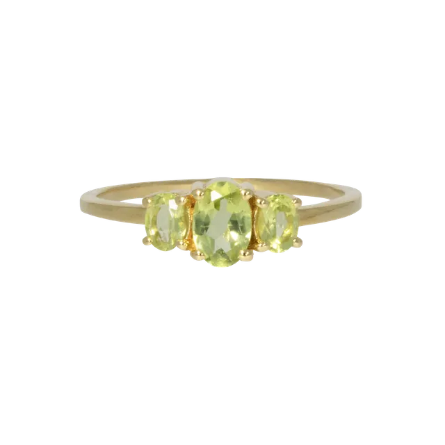 Juvelan Dublin Ring Silber Peridot Größe 50