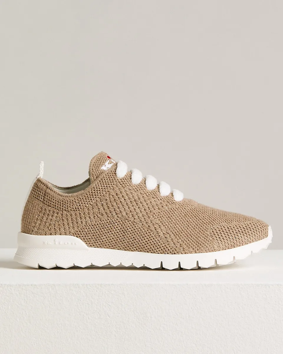 Kiton Fit Cashmere Sneaker Beige Kaschmir