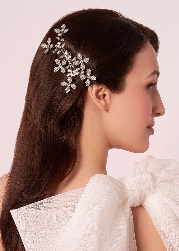 Elizabeth Bower Budding Cascade Comb Haarkamm Gold Kristall