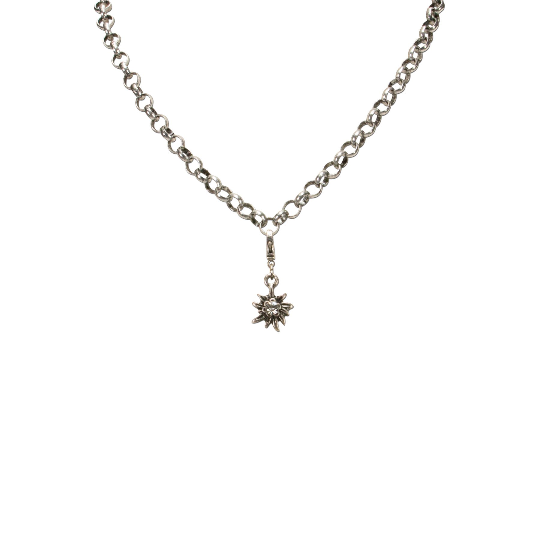 Alpenflüstern DAHEIM Edelweiß Anhänger Mini Strass AAH066