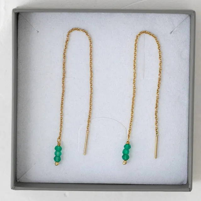 Juvelan Halsketten Amazonite Halskette Gold 40 cm Amazonit