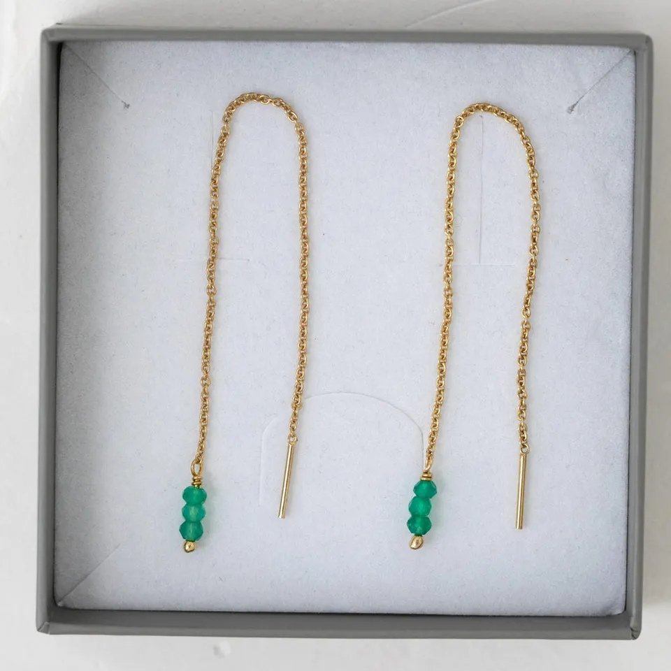 Juvelan Halsketten Amazonite Halskette Gold 40 cm Amazonit