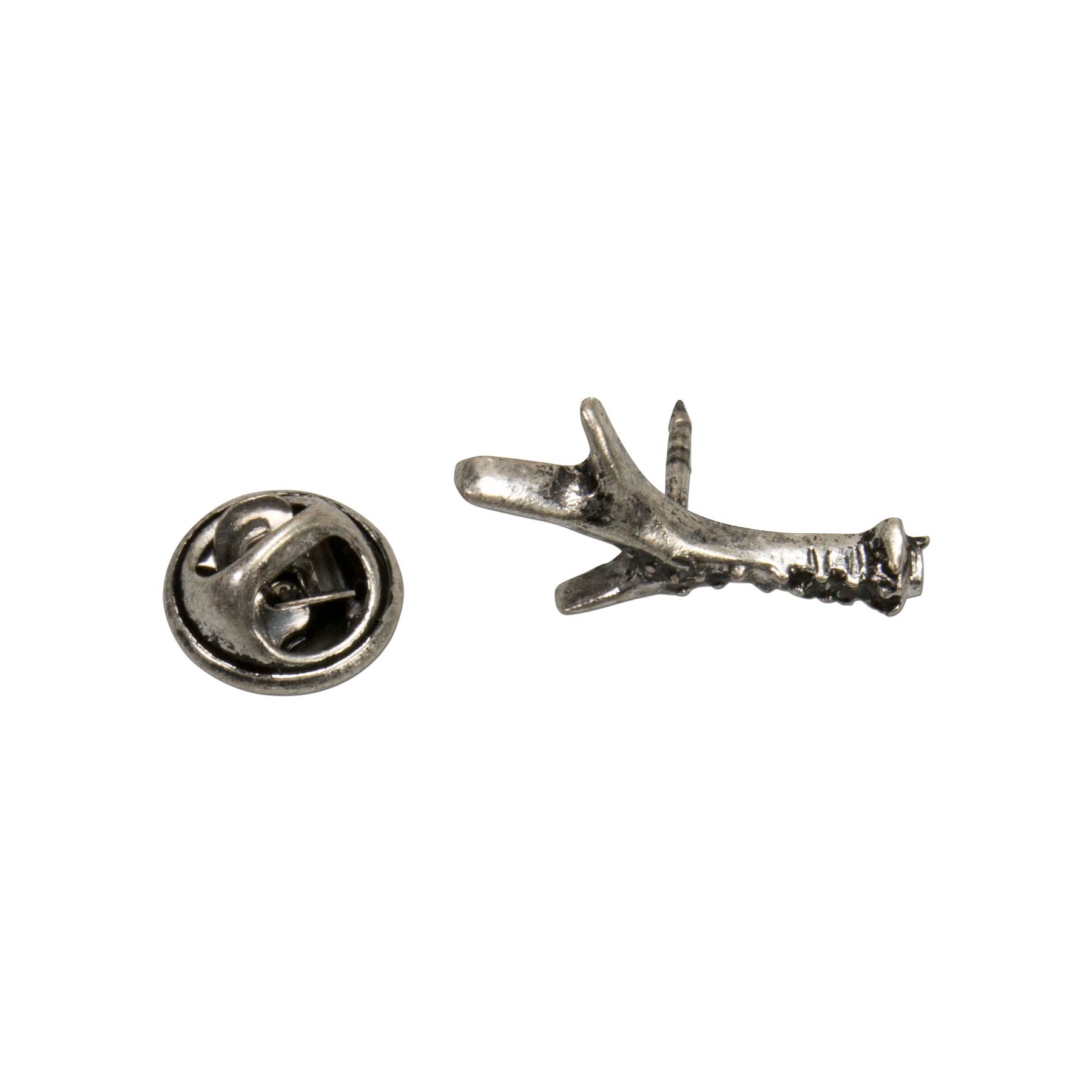 Alpenflüstern DAHEIM Ansteck-Pins Horn 2er-Set silber