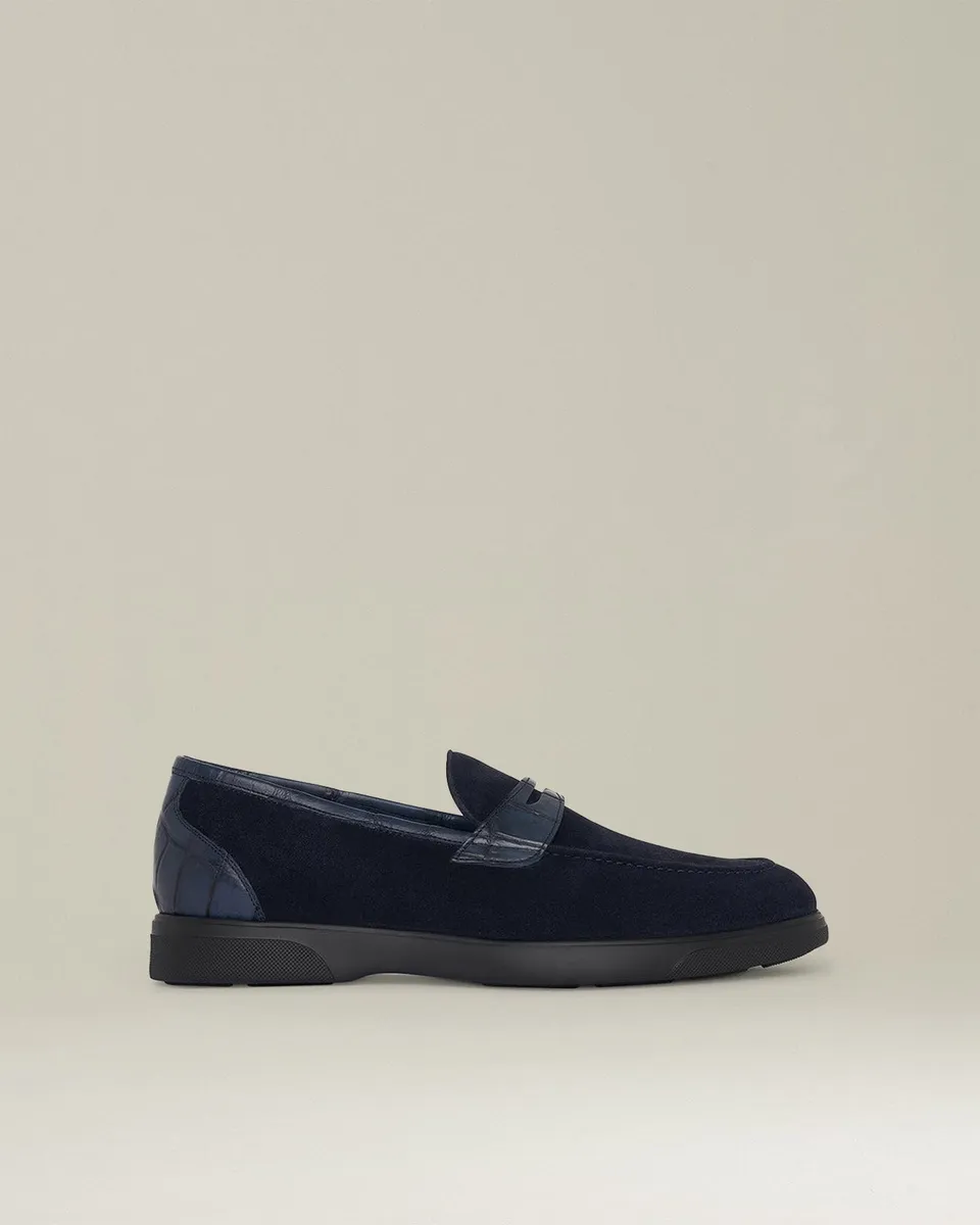 Kiton Shoes Loafer Kalb Krokodil Größe 42
