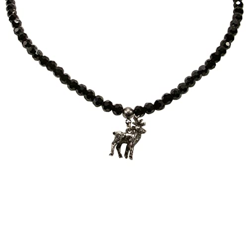 Alpenflüstern DAHEIM DHK239 Perlen-Dirndlkette Hirsch Creme-weiß