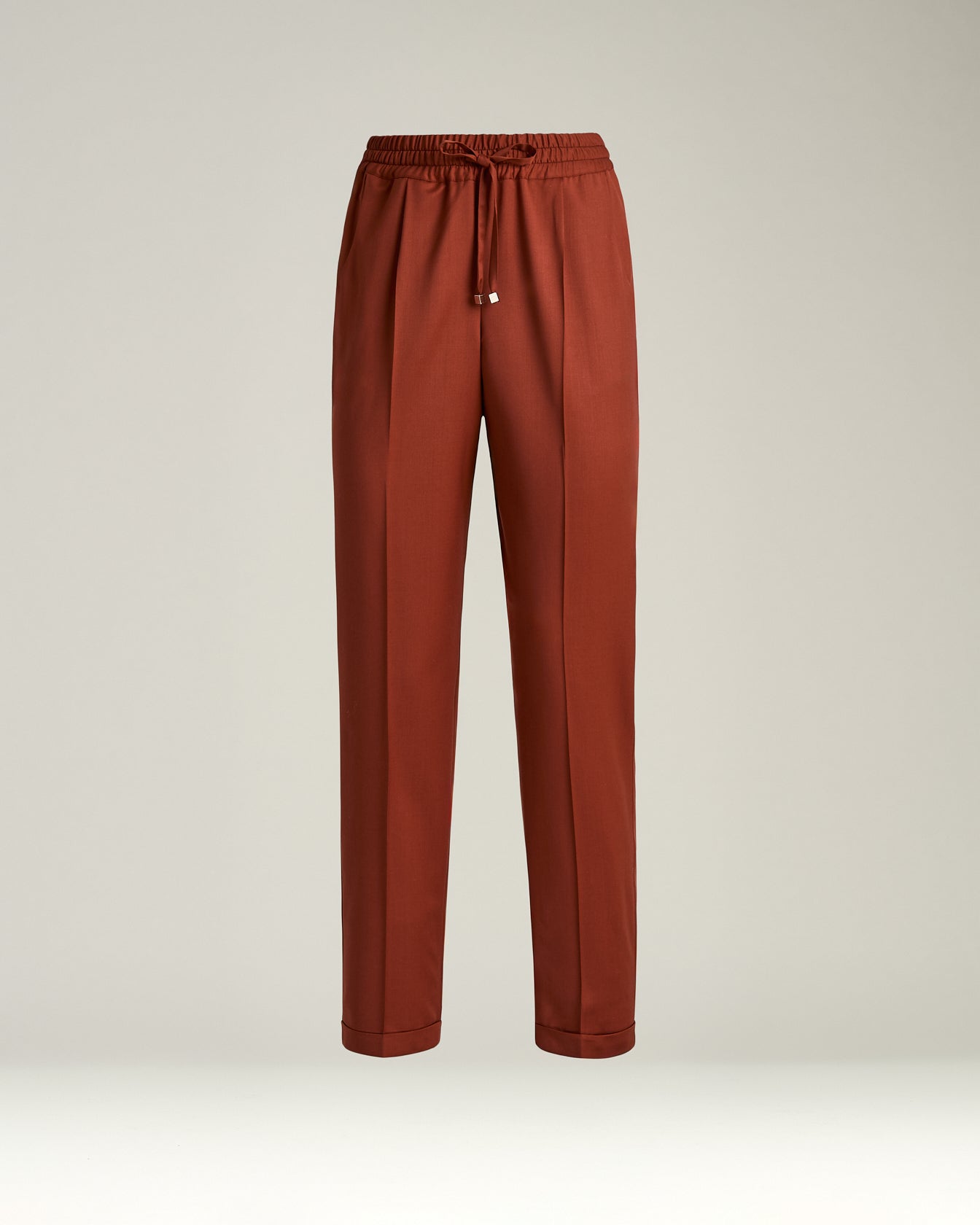 Kiton Terracotta Wool Hose Terracotta Gr. 46 Schurwolle Kordelzug