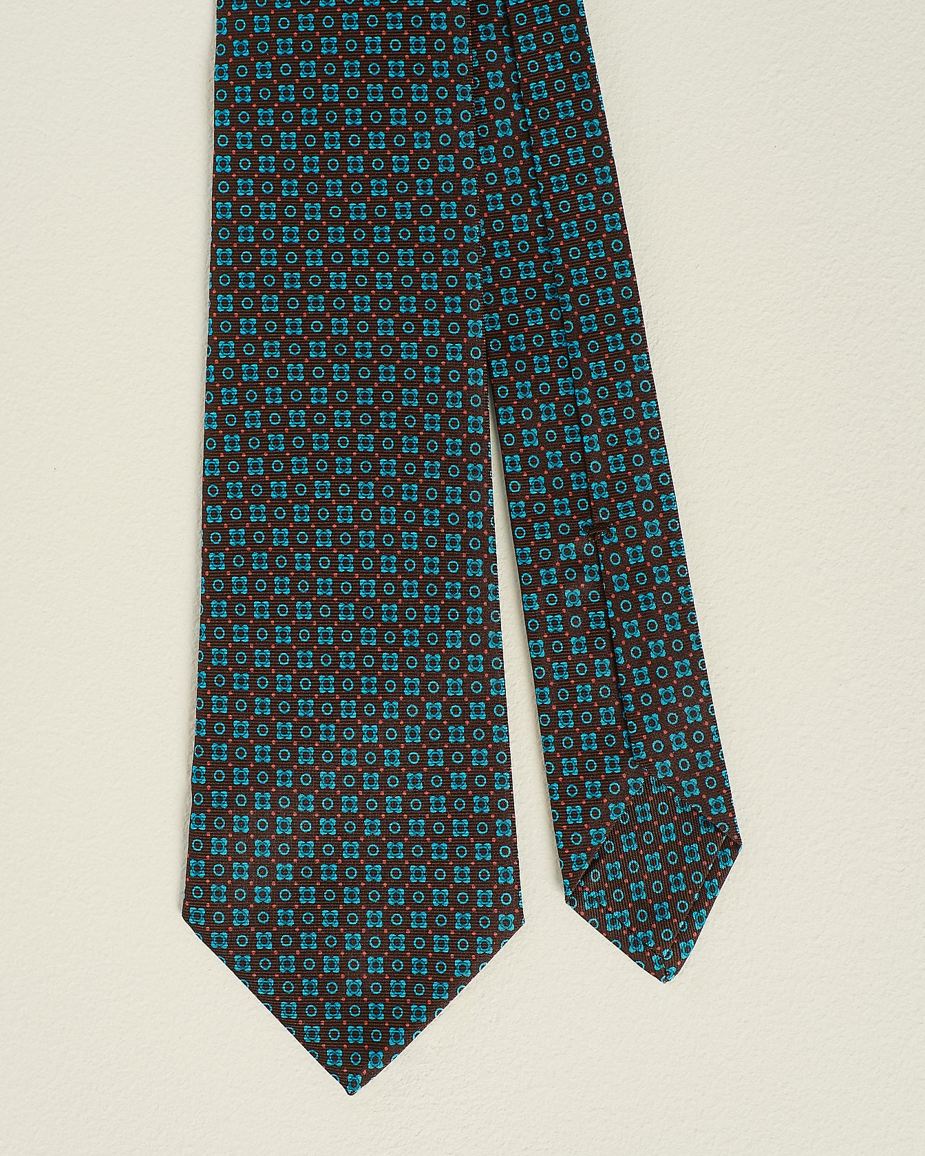 Kiton Krawatte Seide Gemustert 8,5 cm TU