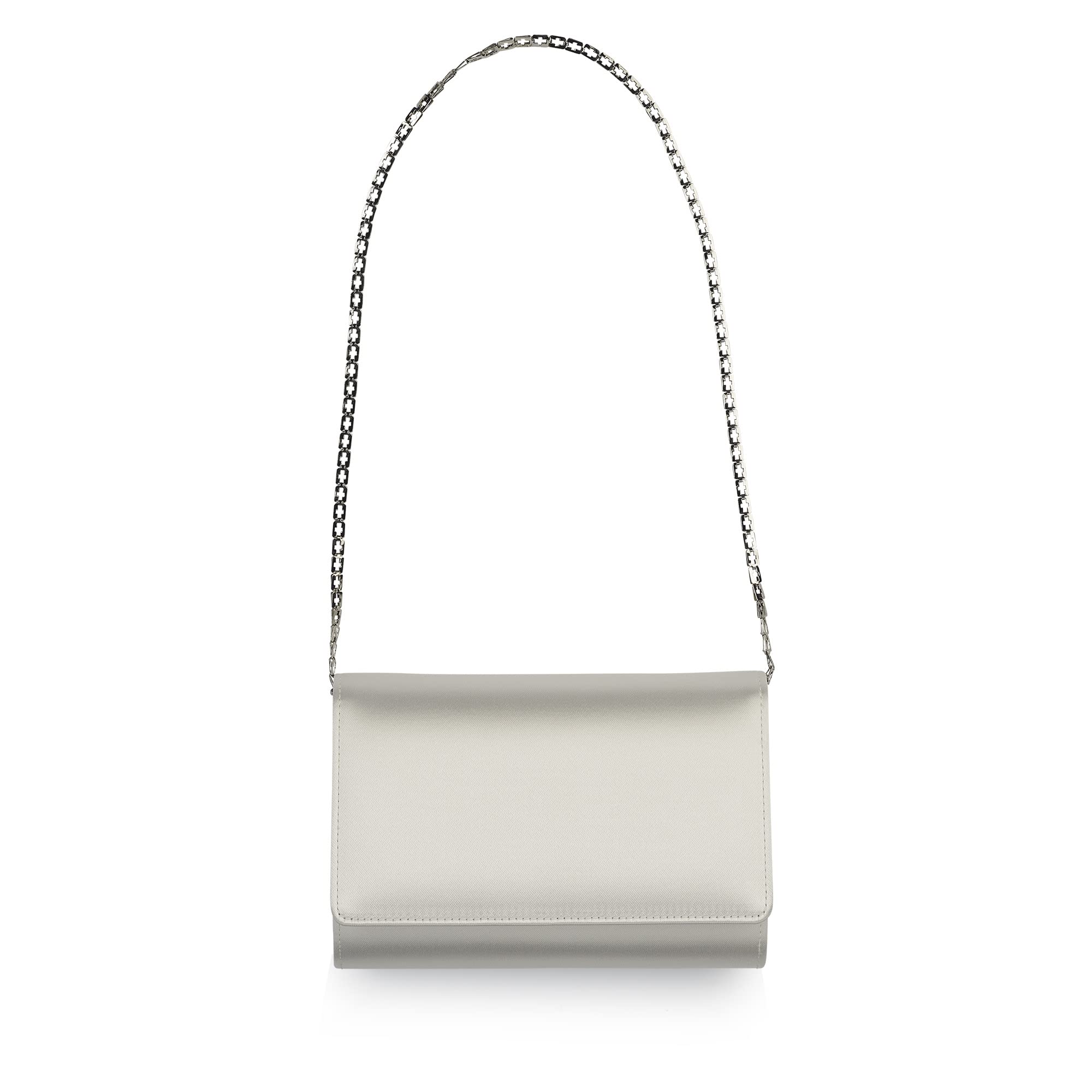 Rainbow Club Dafina Brauttasche Ivory Satin mit Kette