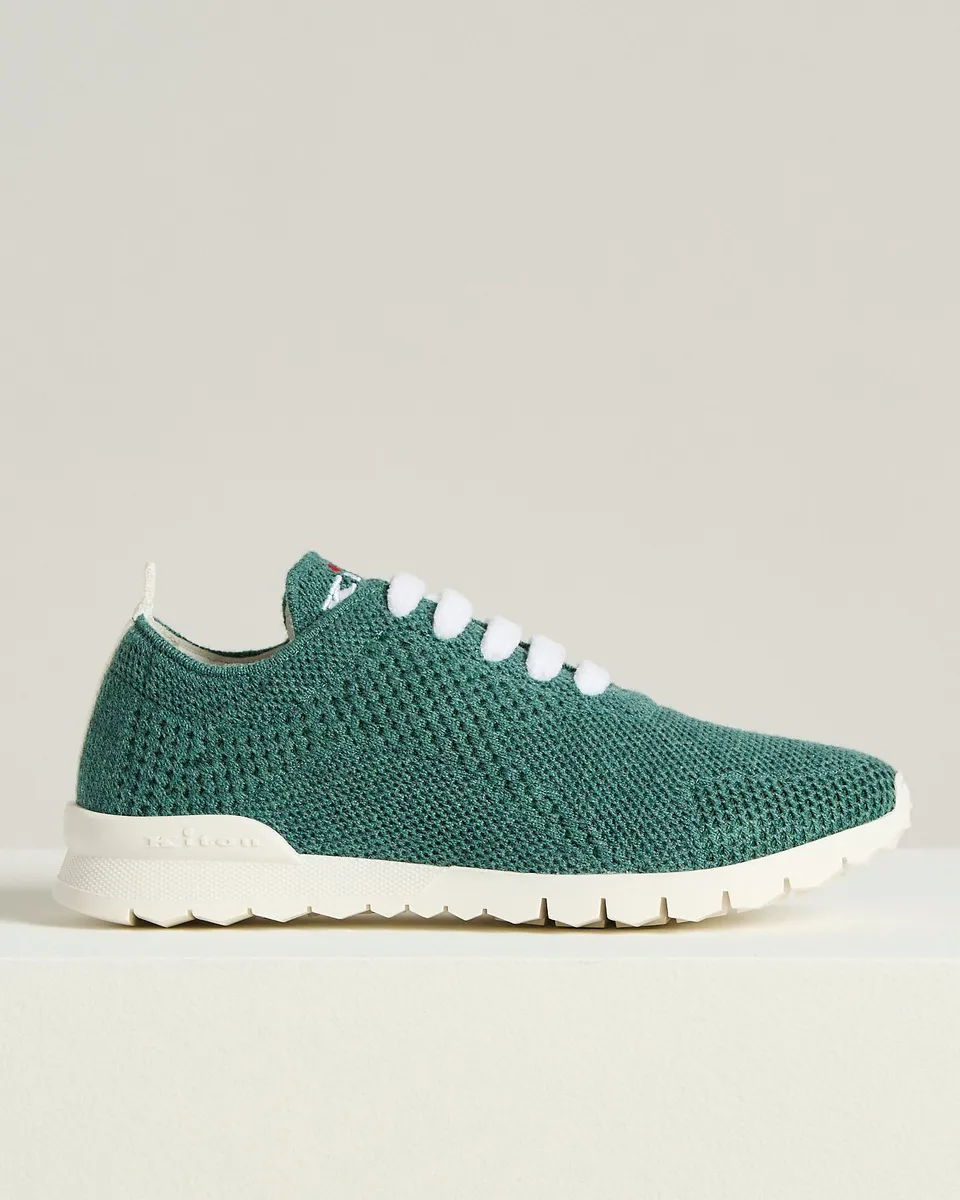 Kiton Fits Sneakers Cashmere Grün Gr. 40