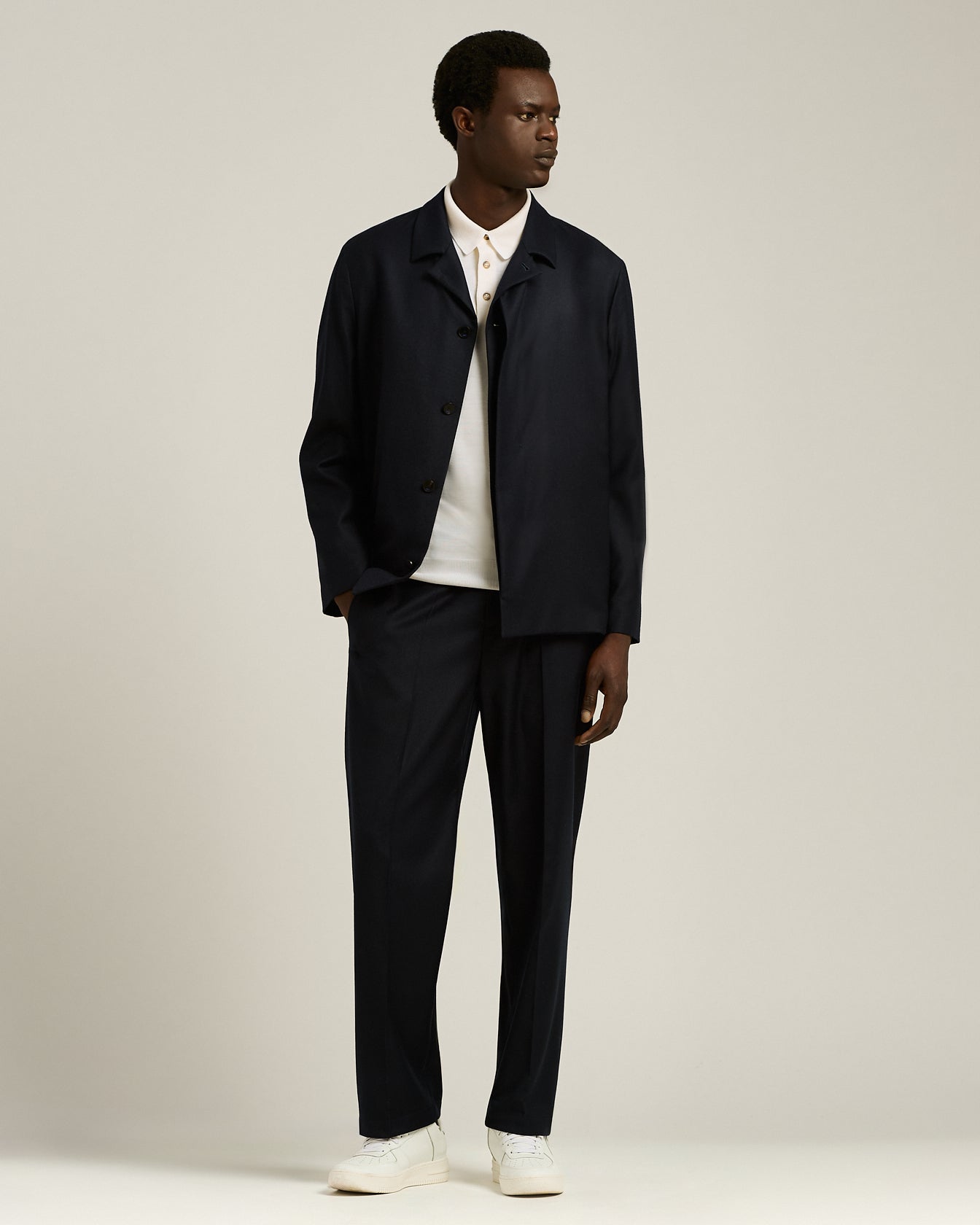 Kiton Jackets Sakko reine Schurwolle Blau Gr. 50 verdeckt