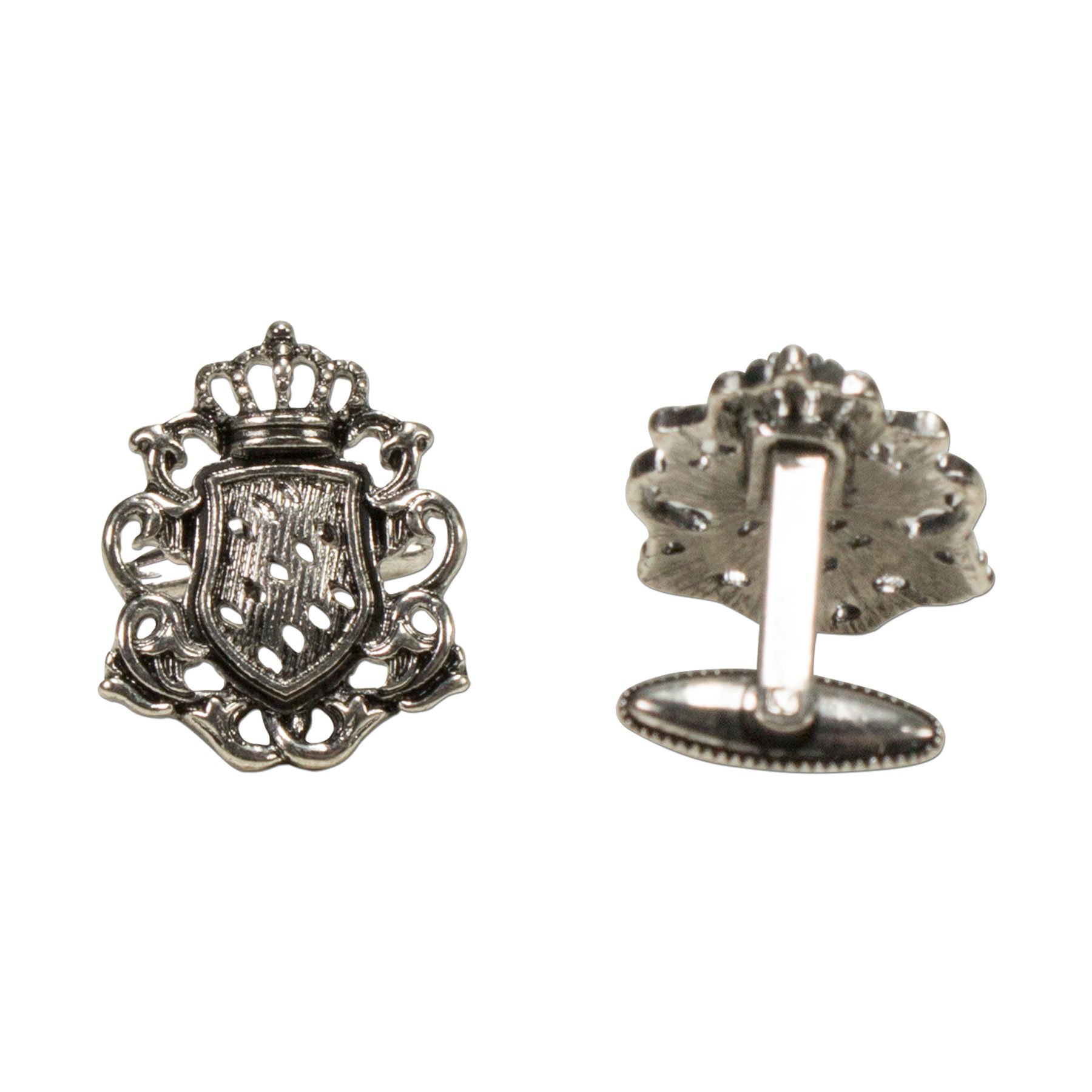 Alpenflüstern DAHEIM API094 Manschettenknöpfe Wappen antik-silber