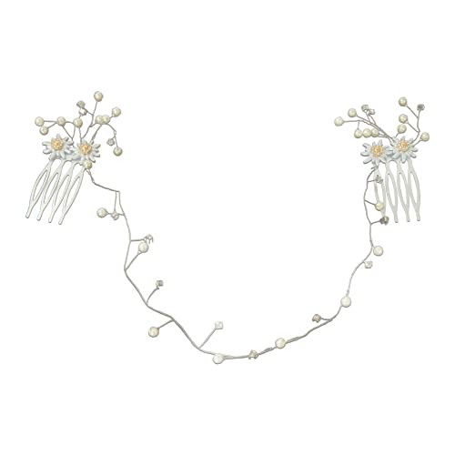 Alpenflüstern DAHEIM Greta ADV134 Haarkamm Edelweiss creme-weiß