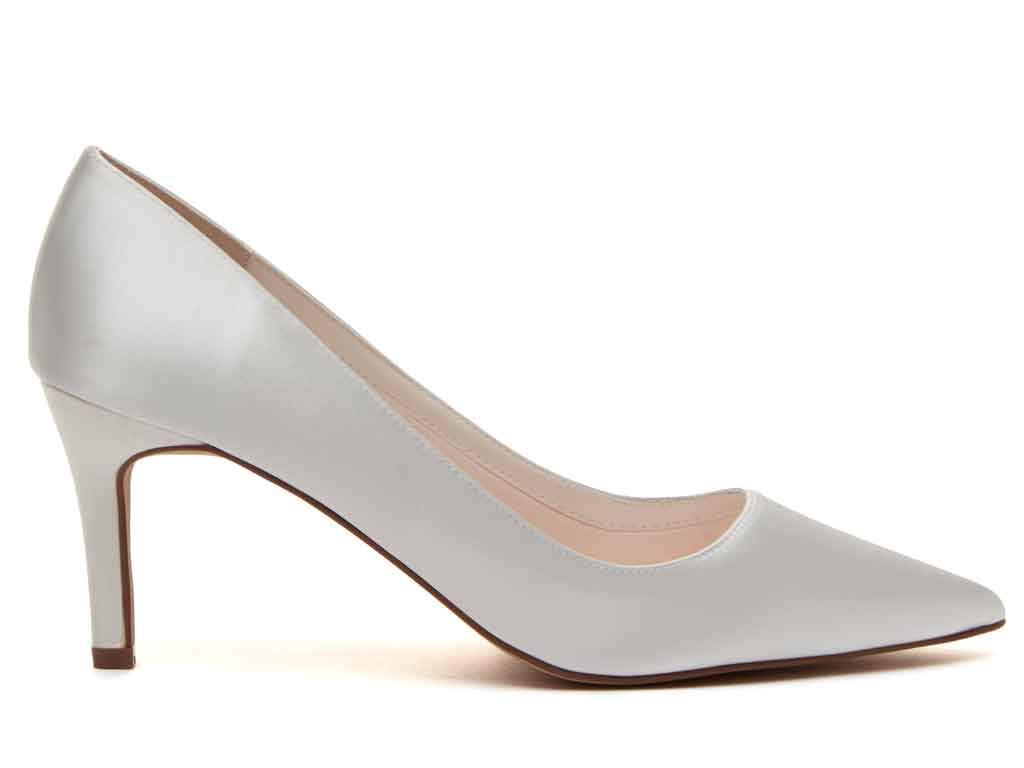 Rainbow Club Morgan Pumps Elfenbein Satin 7 cm Absatz