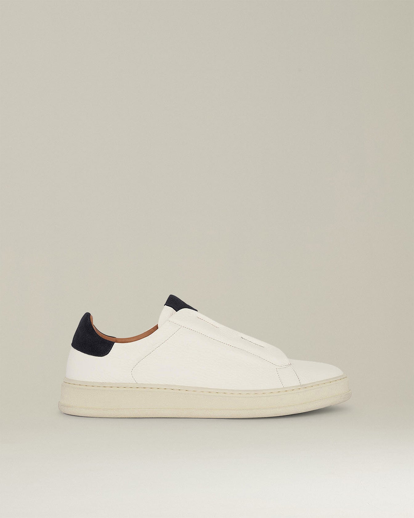 Kiton Leather Slip-On Sneaker Leder Hirschleder