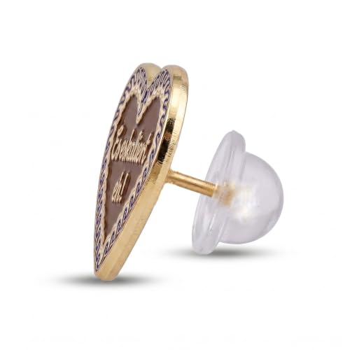 Alpenflüstern DAHEIM Schmuck API181 Anstecker Lebkuchenherz blau
