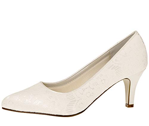 Rainbow Club Timeless Collection Pattie Brautschuhe Ivory Spitze