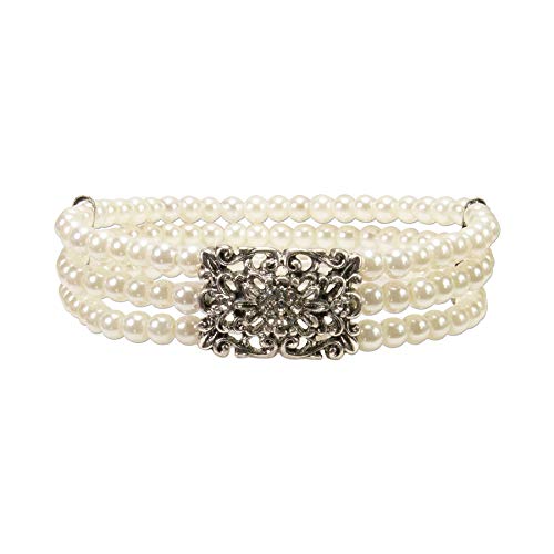 Alpenflüstern DAHEIM Edda Perlenarmband 3-reihig schwarz DAB060