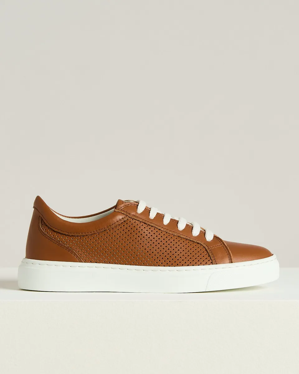 Kiton Shoes Calfskin Sneaker Gr.38 Leder elegant