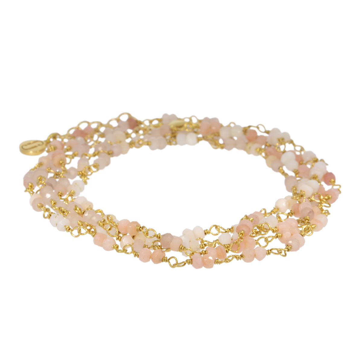 Juvelan Pink Chameleon Wickelarmband Gold 88 cm