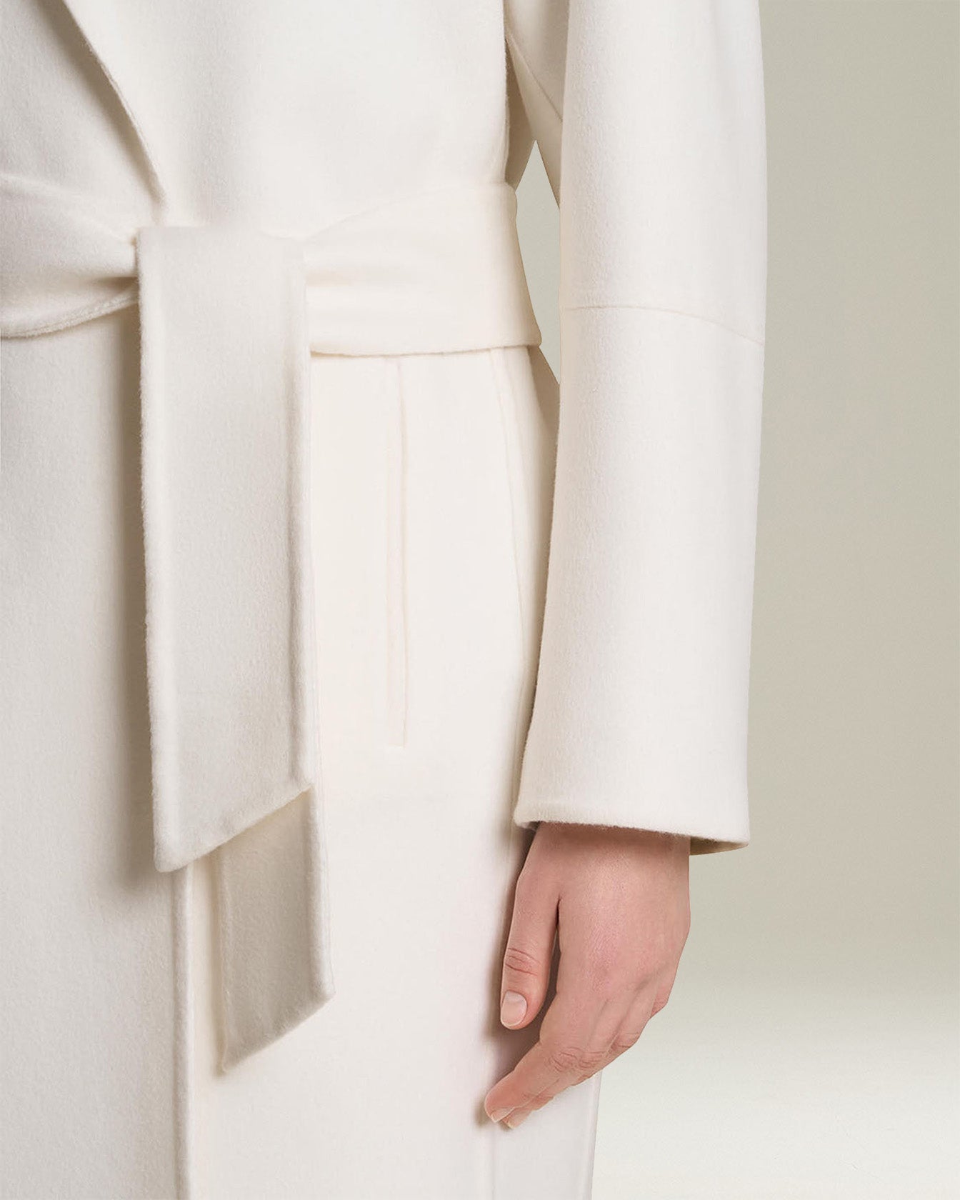 Kiton Cashmere Double Mantel Gürtel Damen