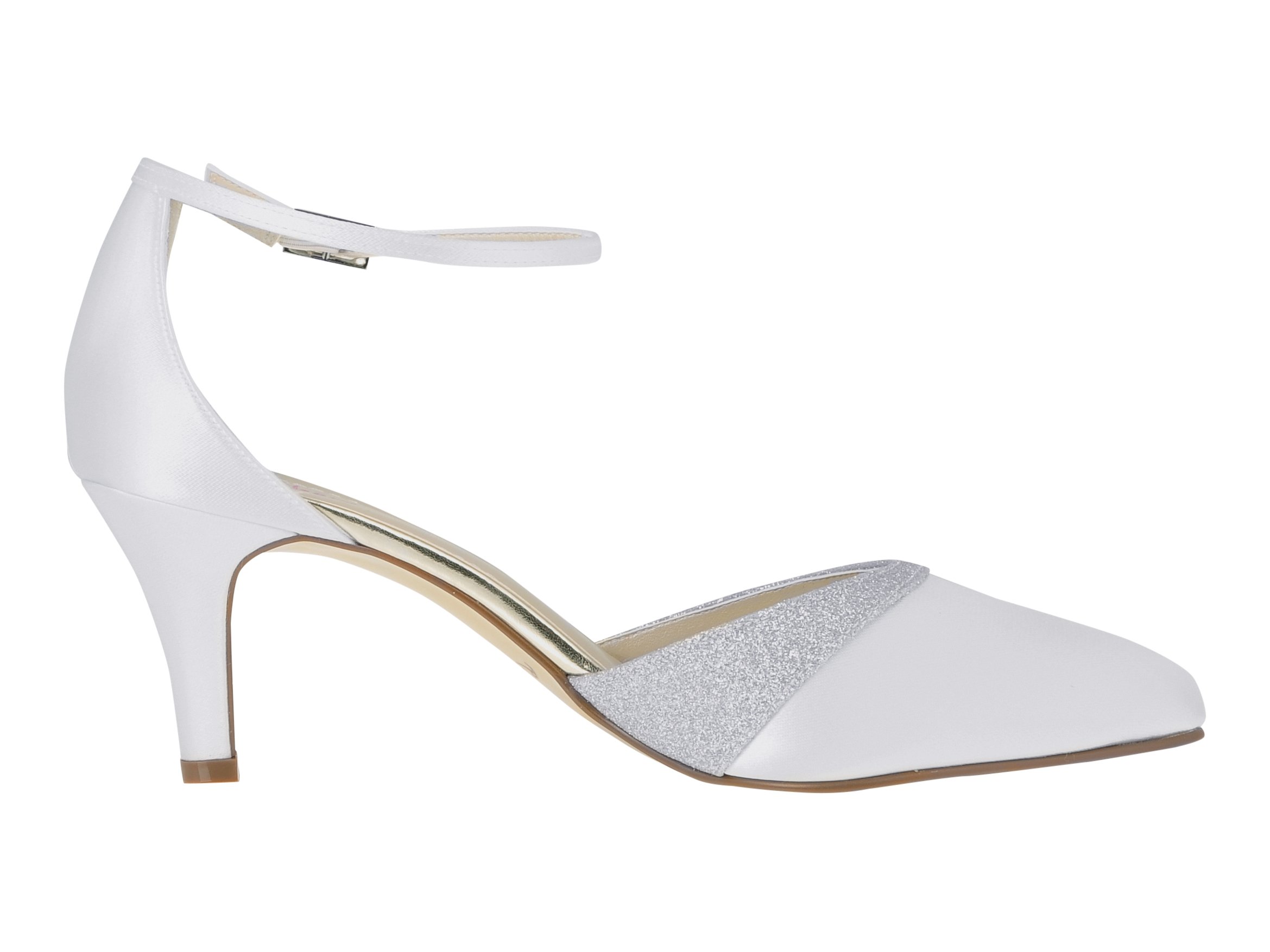 Rainbow Club Embellished Lisan Pumps weiß Glitzer 6,5cm