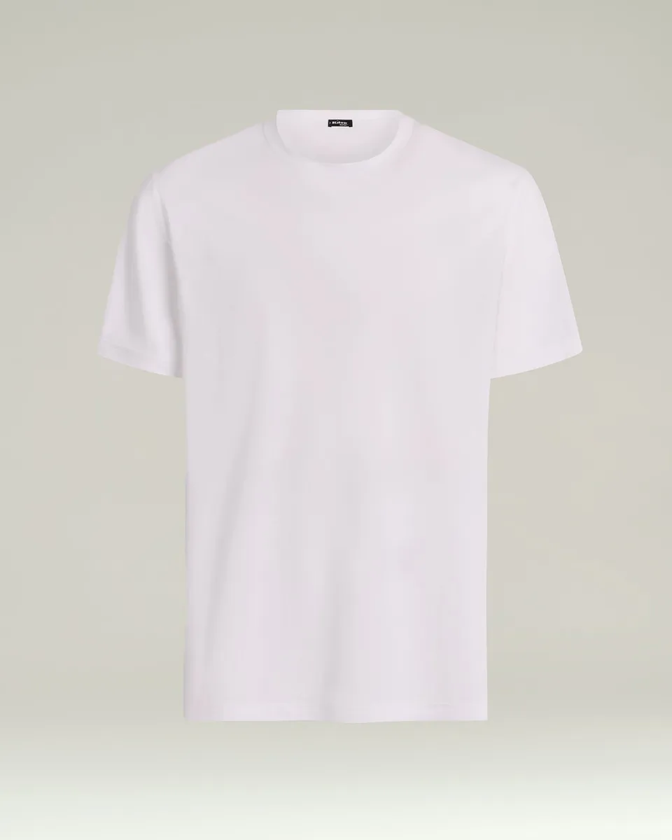 Kiton Cotton T-Shirt Baumwoll T-Shirt Rundhals Kurzarm