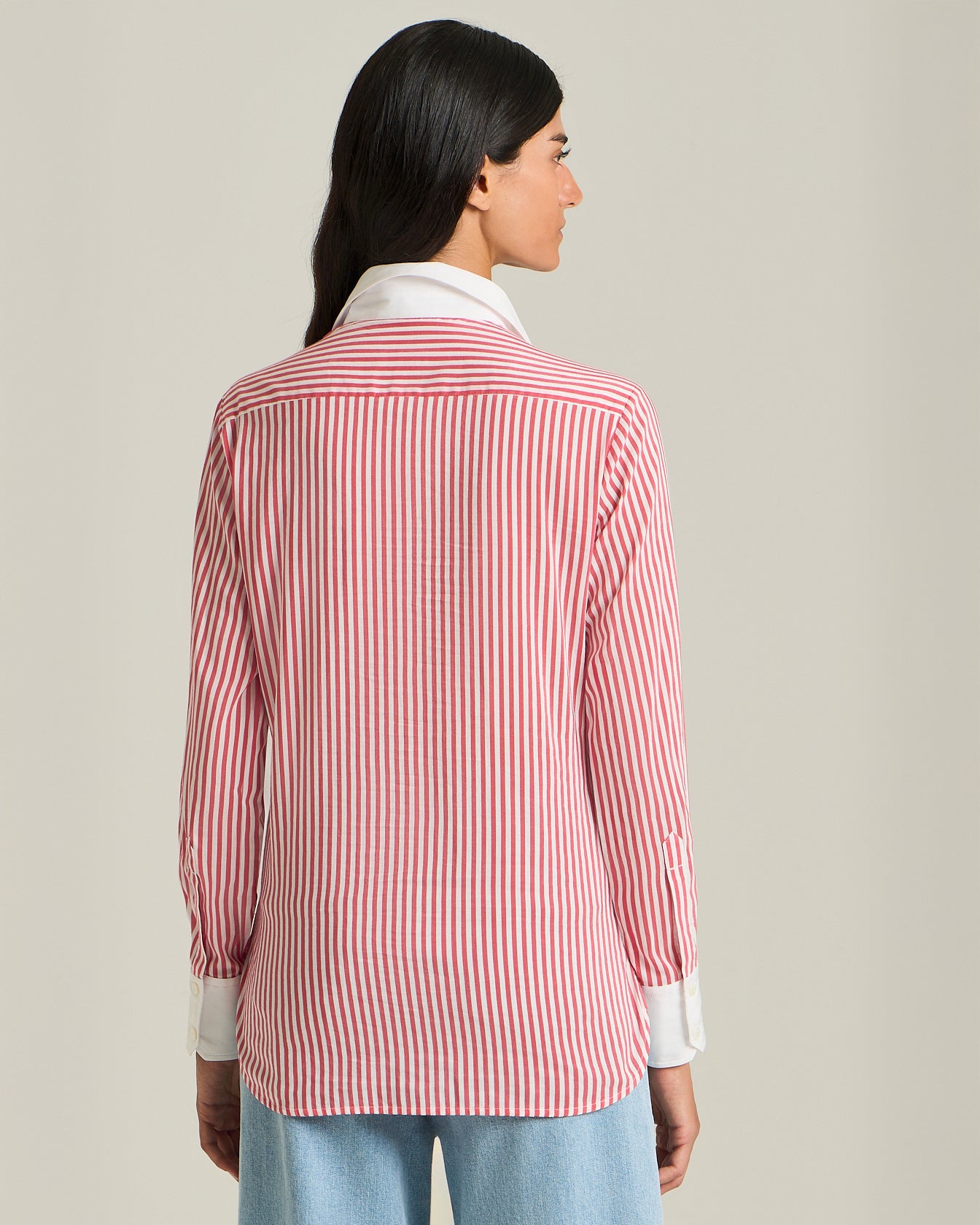 Kiton Shirts Camicia Righe Bluse Baumwolle Seide Streifen