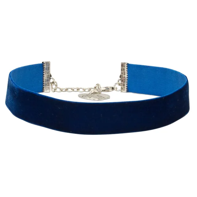 Alpenflüstern DAHEIM Kropfband DHK199 Blau Samt