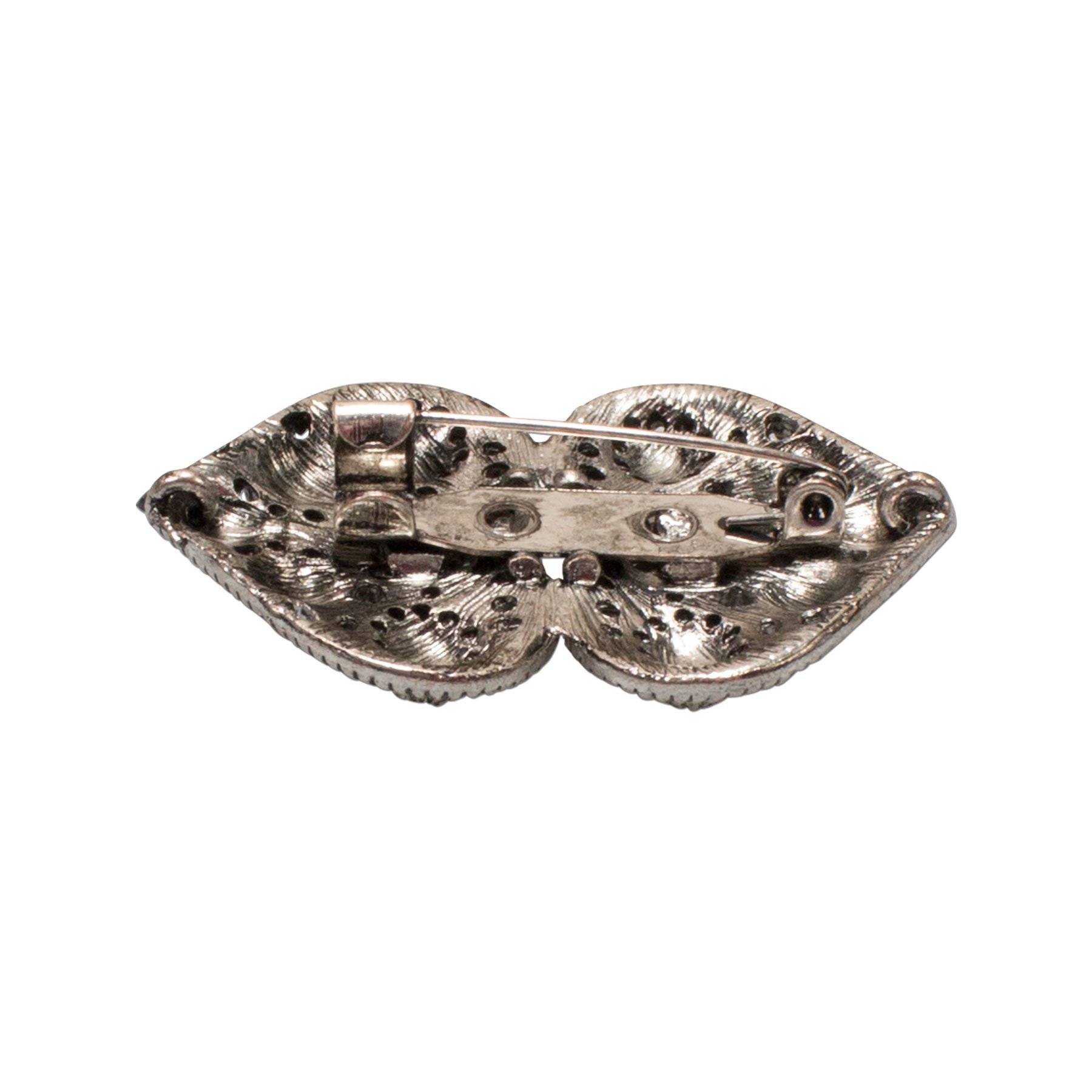 Alpenflüstern DAHEIM API109 Blusen-Brosche Ornament-Herz silber