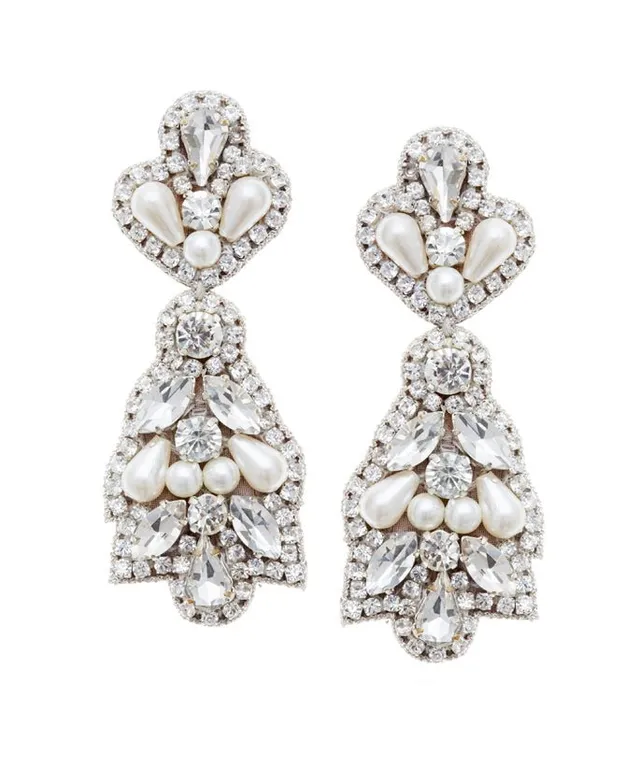 Elizabeth Bower Alerie Drop Kronleuchter Ohrringe Crystal